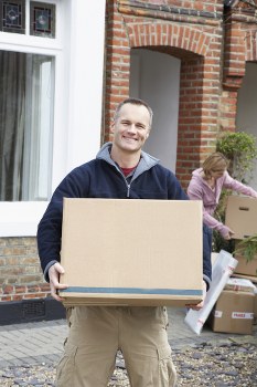 Removal van ready for a local move in New Eltham