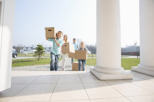 Packing materials and moving boxes prepared for a New Eltham home move
