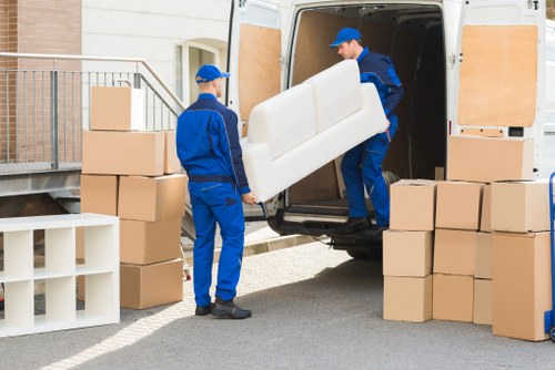 Neweltham man with van handling a furniture collection