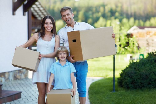 Moving team helping with a home move in New Eltham