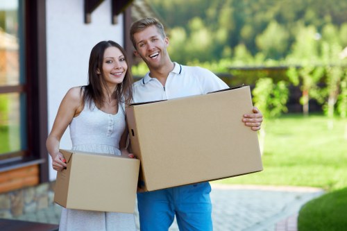 Cubic-yard estimate example for a small flat move in Neweltham