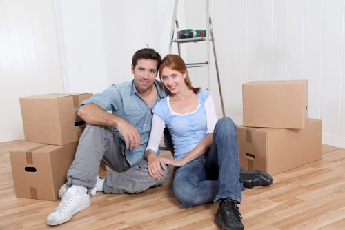 Removal van ready for a family move in New Eltham