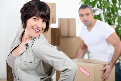 Customer booking a van moving service with written confirmation