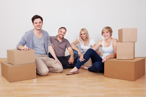 Residential move with a local moving truck in southeast London