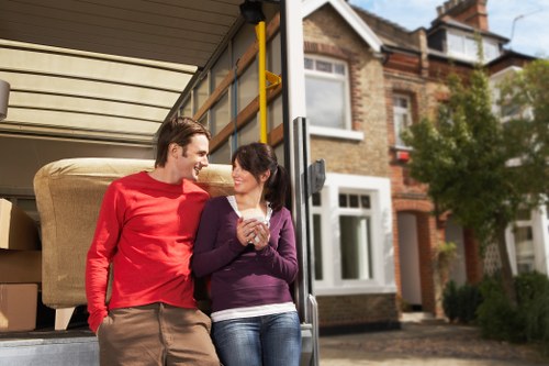 Removal team loading furniture for a local home or office move