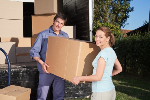 Removal van supporting a move from a New Eltham property
